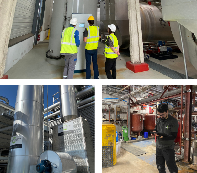 3 images of TEI employees work and our technologies