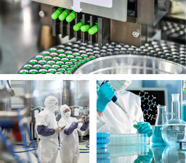 Pharmaceutical manufacturing sites