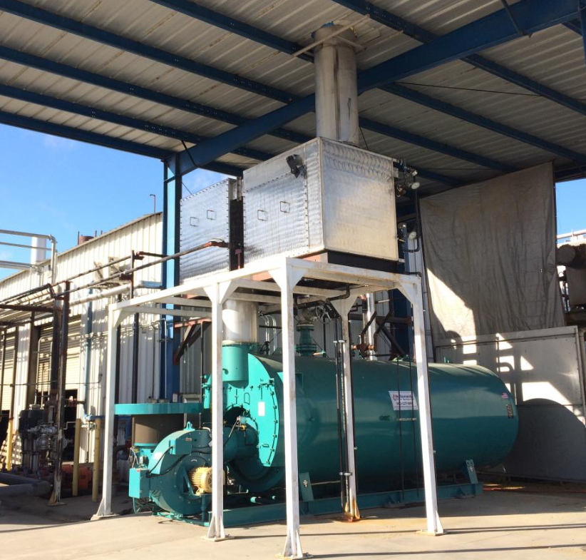 HeatSponge installed on boiler