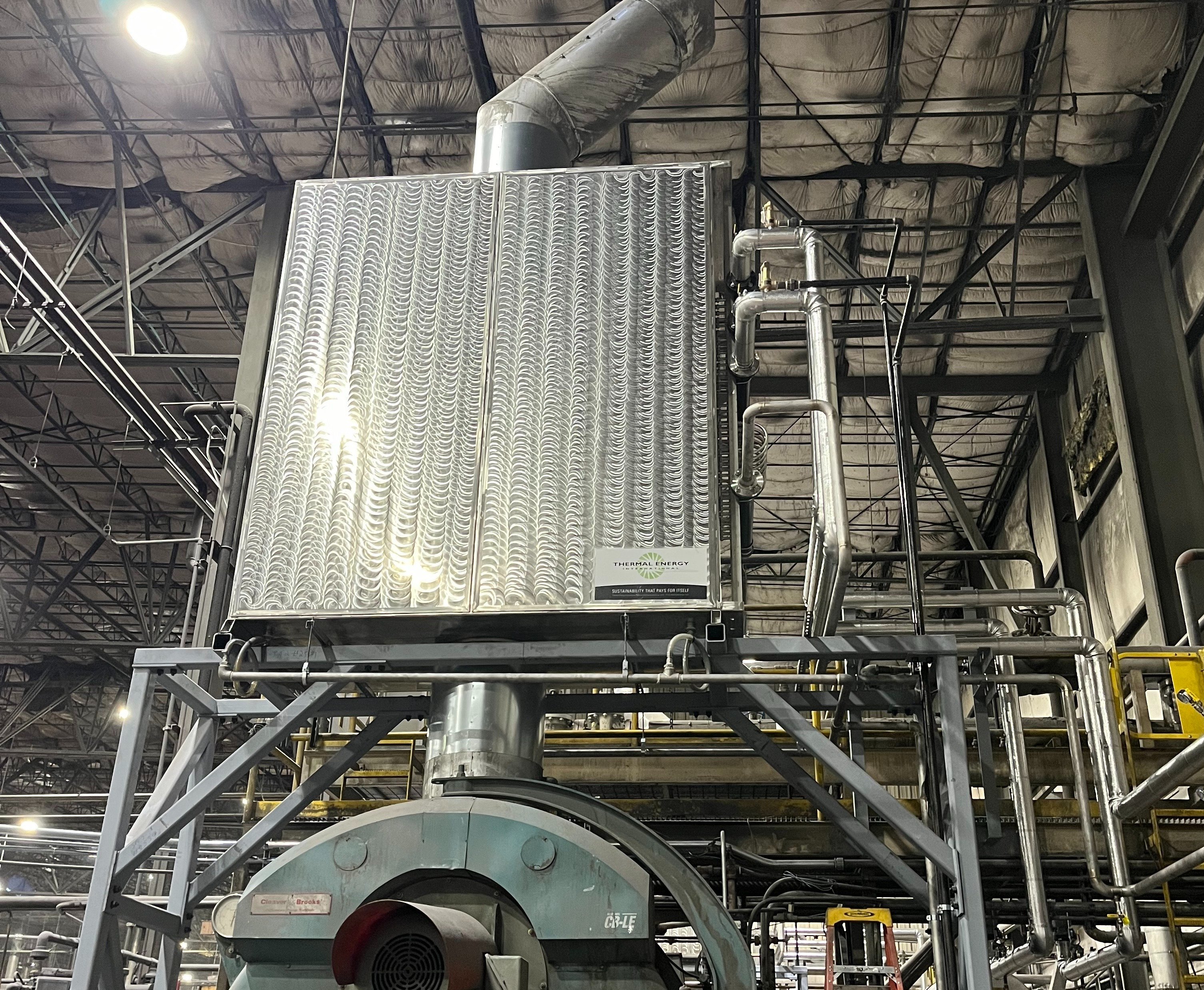 HeatSponge installed in building materials manufacturer