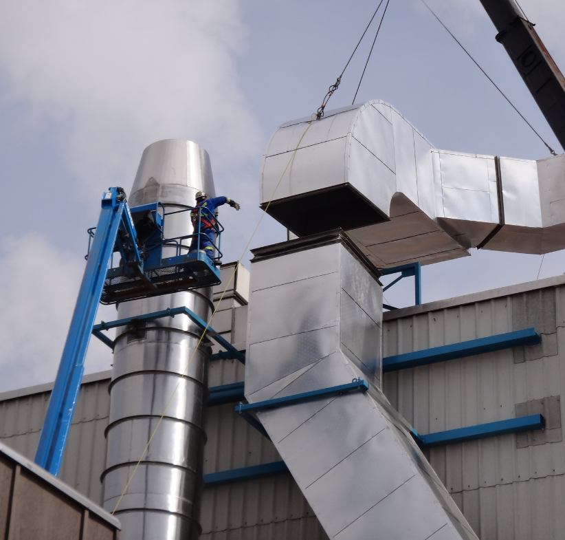 FLU-ACE being installed at paper site