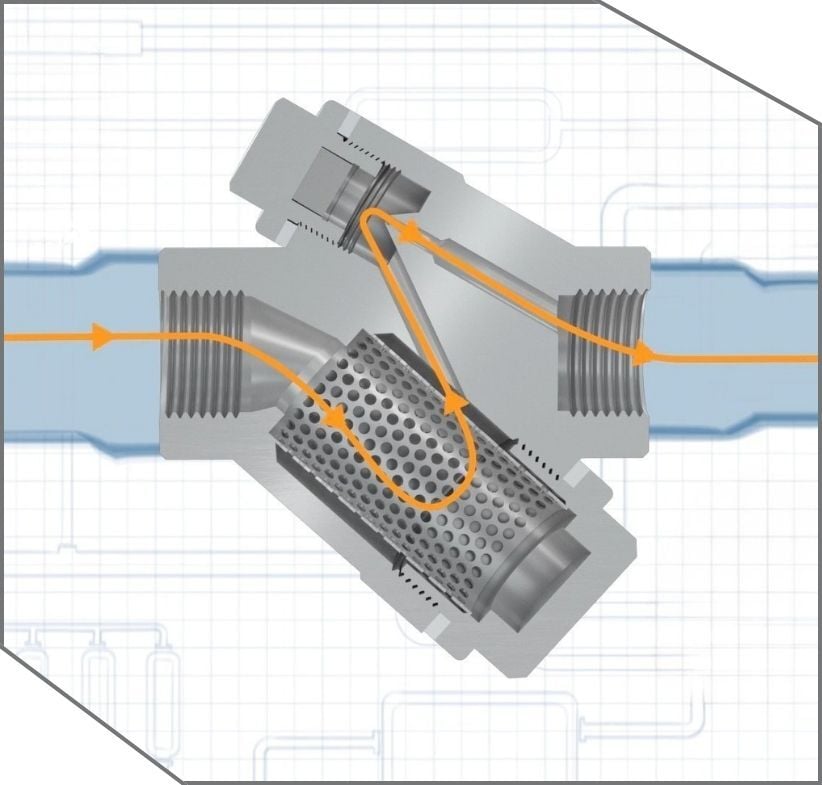 GEM Opal steam trap flow path