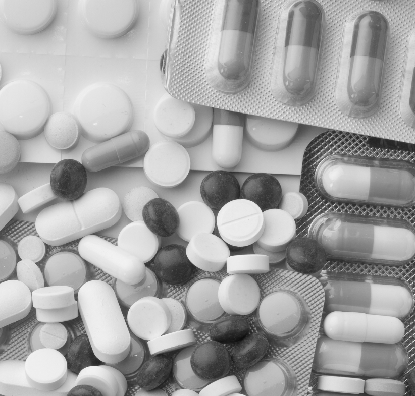 Assortment of medicine