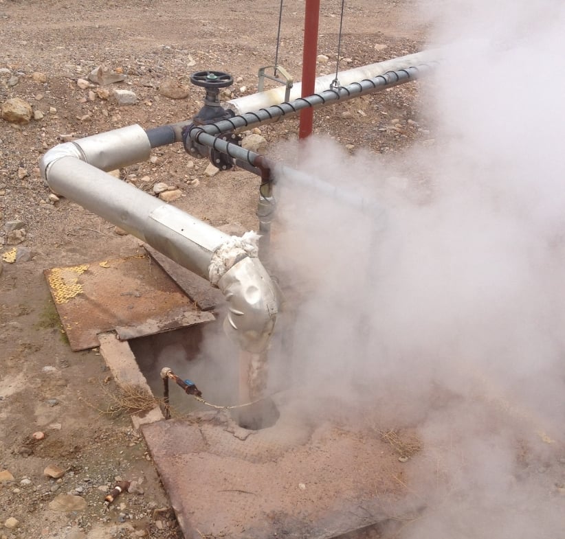 Steam loss from a pipe