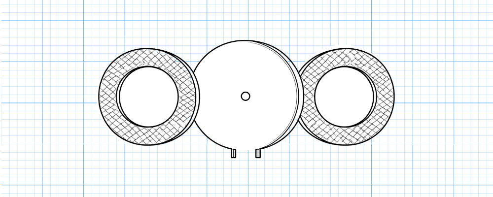 Orifice plate trap blueprint sketch