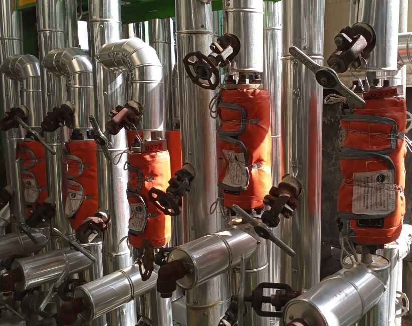 GEM Steam traps in insulation jackets