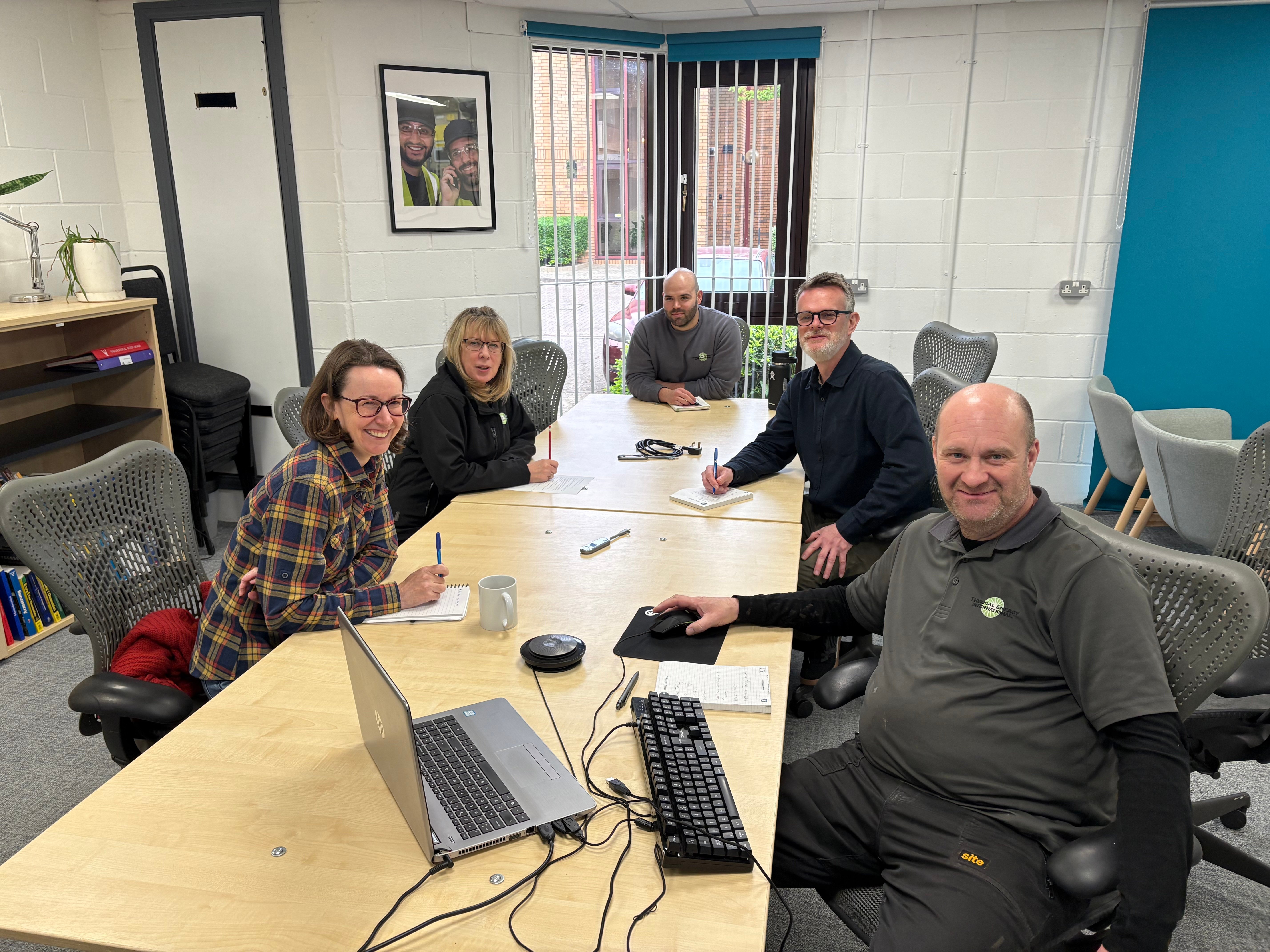Thermal Energy team in boardroom