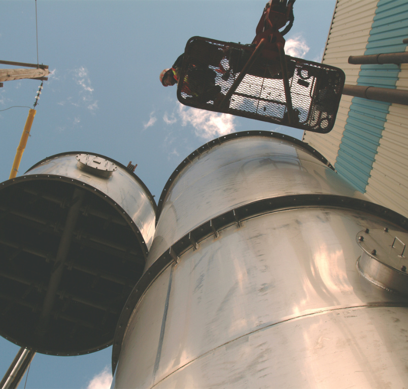 FLU-ACE tower being built