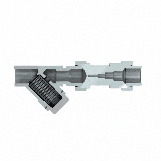 Orifice and multistaged throat of GEM Trap